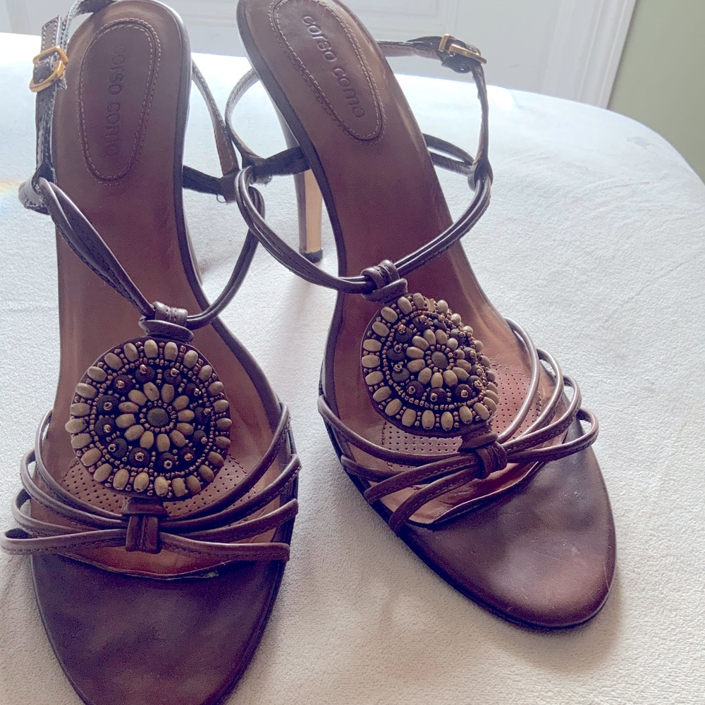 Corso Como women’s size 12 - 3”high brown sandals